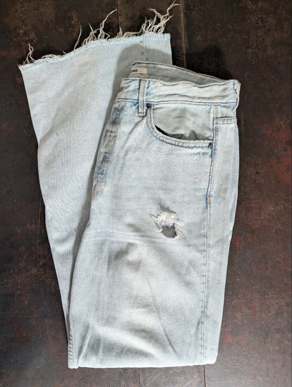 GRLFRND Light Blue Distressed Women’s Jeans